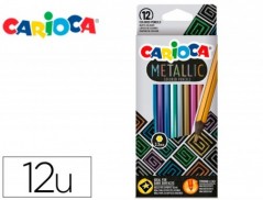 LAPIS DE COR CARIOCA METALLIC HEXAGONAL MINA 3,3 MM CAIXA DE