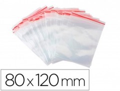 BOLSA PLASTICO AUTO SELADA Q-CONNECT 80X120 MM PACK DE 100 U