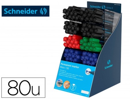 MARCADORES SCHNEIDER MAXX 130 PERMANENTE PONTA REDONDA 1-3 M