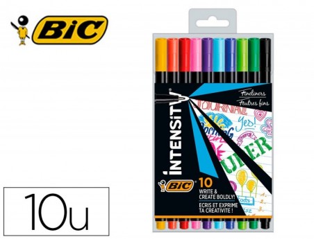 MARCADOR BIC INTENSITY FINE PONTA DE FIBRA 0,4 MM BLISTER DE