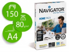 PAPEL FOTOCOPIA NAVIGATOR DIN A4 80 GR EMBALAGEM DE 150 FOLH