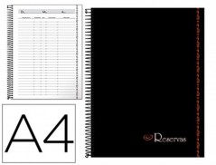 LIVRO DE RESERVAS LIDERPAPEL RESTAURANTE COM ESPIRAL DIN A4