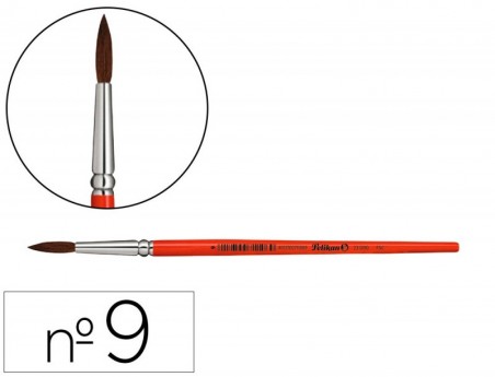 12un PINCEIS AGUARELA PELIKAN SERIE 23 Nº 9 VIROLA ALUMINIO