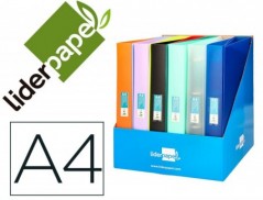 PASTA LIDERPAPEL 4 ANEIS 25 MM MISTOS POLIPROPILENO DIN A4 C