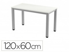 MESA DE ESCRITORIO ROCADA EXECUTIVE 2000AD04 ALUMINIO/BRANCO