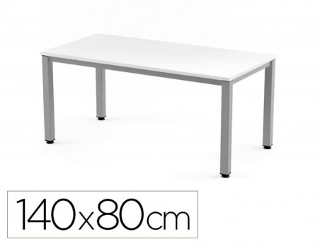 MESA DE ESCRITORIO ROCADA EXECUTIVE 2001AD04 ALUMINIO/BRANCO