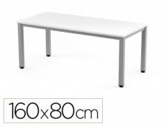 MESA DE ESCRITORIO ROCADA EXECUTIVE 2002AD04 ALUMINIO/BRANCO