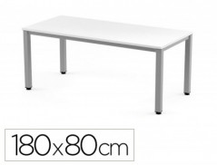 MESA DE ESCRITORIO ROCADA EXECUTIVE 2003AD04 ALUMINIO/BRANCO