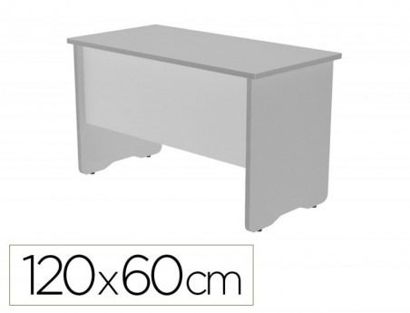 MESA DE ESCRITORIO ROCADA WORK 2000AB02 ALUMINIO/CINZA 120X6