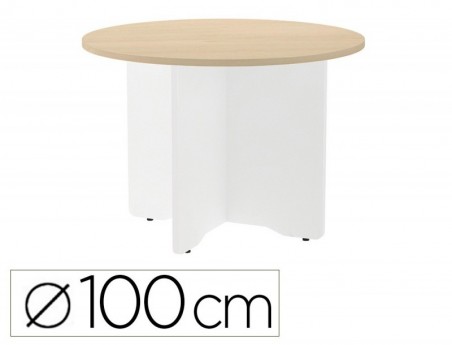 MESA DE REUNIOES ROCADA REDONDA 3005AW01 ESTRUTURA MADEIRA S