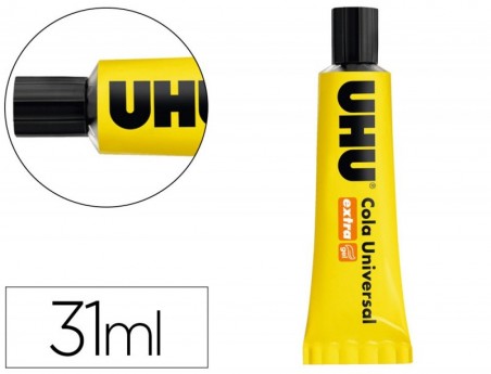 10un COLA UHU UNIVERSAL EXTRA 31 ML