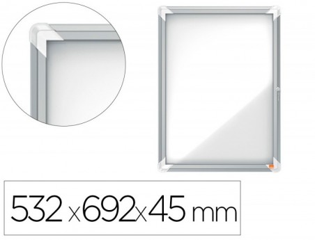 VITRINA DE ANUNCIOS NOBO PREMIUM PLUS MAGNETICA DE EXTERIOR