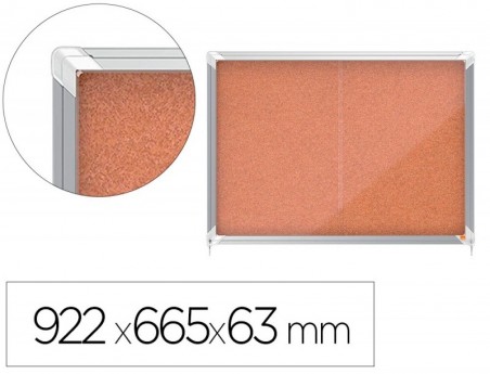 VITRINA DE ANUNCIOS NOBO PREMIUM PLUS CORTIÇA COM PORTA DE C