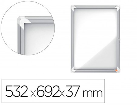 VITRINA DE ANUNCIOS NOBO PREMIUM PLUS MAGNETICA 4 X DIN A4 5