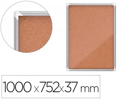 VITRINA DE ANUNCIOS NOBO PREMIUM PLUS CORTIÇA 9 X DIN A4 100