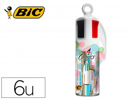 SET BIC MEGATUBO PASTEL 2 CRISTAL UP + 1 QUATRO CORES PASTEL