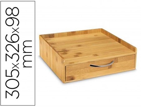 SUPORTE PARA CAPSULAS DE CAFE CEP SILVA BAMBU 1 GAVETA 305X3