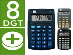 CALCULADORA LIDERPAPEL DE BOLSO XF04 8 DIGITOS PILHAS 99X64X