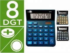 CALCULADORA LIDERPAPEL DE SECRETARIA XF19 8 DIGITOS SOLAR E