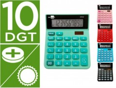 CALCULADORA LIDERPAPEL DE SECRETARIA XF25 10 DIGITOS SOLAR E