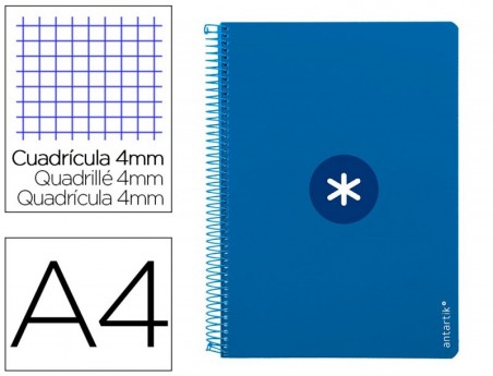 CADERNO ESPIRAL LIDERPAPEL A4 ANTARTIK CAPA DURA 80F 100GR Q