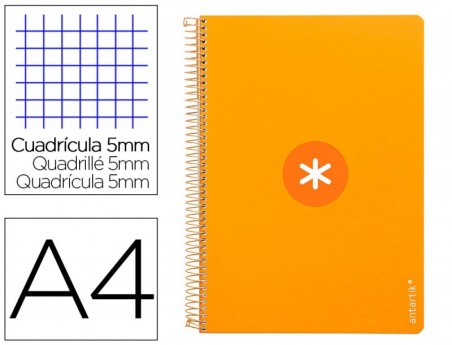 CADERNO ESPIRAL LIDERPAPEL DIN A4 ANTARTIK CAPA DURA 80 F 10