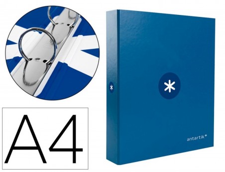 PASTA LIDERPAPEL ANTARTIK DIN A4 FORRADA 4 ANEIS 25 MM REDON