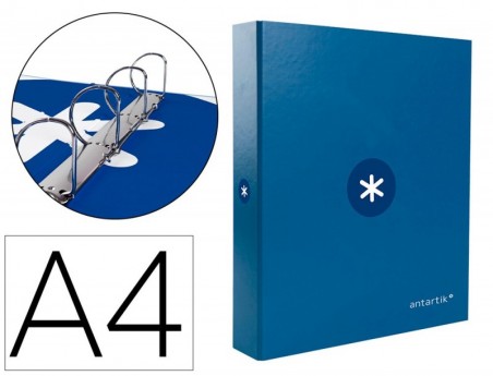 PASTA LIDERPAPEL ANTARTIK DIN A4 FORRADA 4 ANEIS 40 MM MISTO