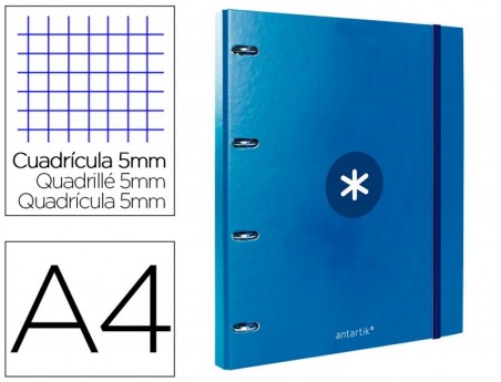 PASTA LIDERPAPEL ANTARTIK COM RECARGA DIN A4 QUADRICULA 5MM