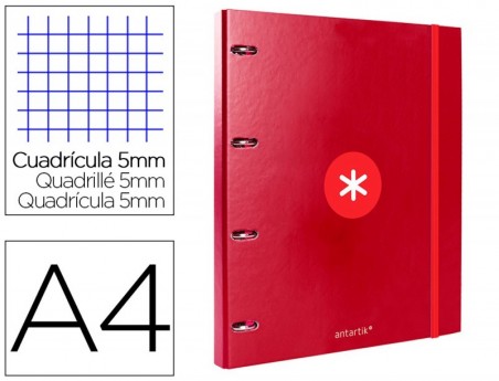 PASTA LIDERPAPEL ANTARTIK COM RECARGA DIN A4 QUADRICULA 5MM