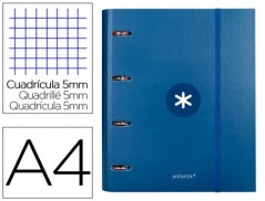 PASTA LIDERPAPEL ANTARTIK COM RECARGA E ABA DIN A4 QUADRICUL