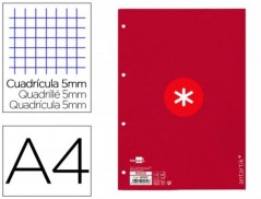 RECARGA COLADA LIDERPAPEL ANTARTIK QUADRICULA DE 5MM DIN A4