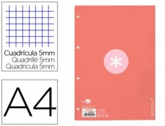 RECARGA COLADA LIDERPAPEL ANTARTIK QUADRICULA DE 5MM DIN A4