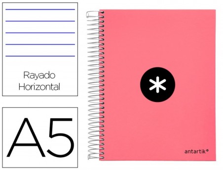 CADERNO ESPIRAL LIDERPAPEL DIN A5 ANTARTIK CAPA FORRADA 120