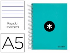 CADERNO ESPIRAL LIDERPAPEL DIN A5 ANTARTIK CAPA FORRADA 120