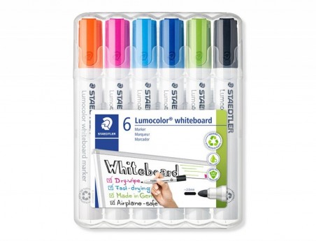 MARCADOR STAEDTLER LUMOCOLOR 351 PARA QUADRO BRANCO PONTA RE