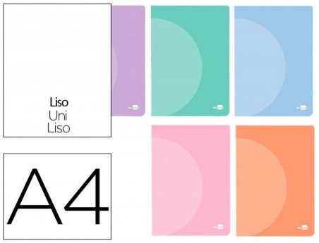 CADERNO AGRAFADO LIDERPAPEL 360 CAPA DE PLASTICO DIN A4 48 F