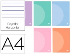 CADERNO AGRAFADO LIDERPAPEL 360 CAPA DE PLASTICO DIN A4 48 F