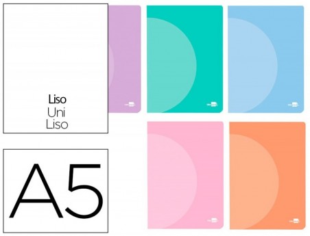 CADERNO AGRAFADO LIDERPAPEL 360 CAPA DE PLASTICO DIN A5 48 F