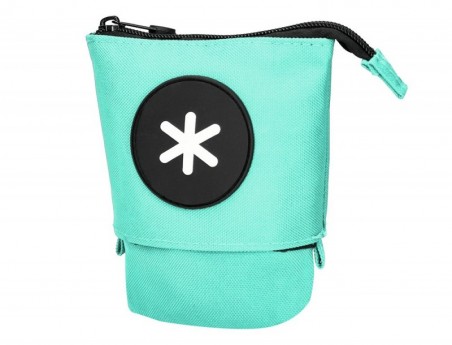 ESTOJO ESCOLAR ANTARTIK PORTA LAPIS COR MENTA 190X60X80 MM