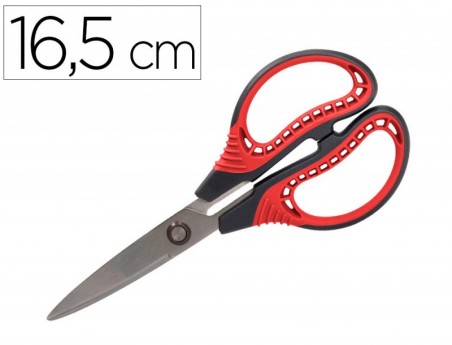 TESOURA LIDERPAPEL TITANIO FOLHA CURVA 16,5 CM FACILIDADE CO