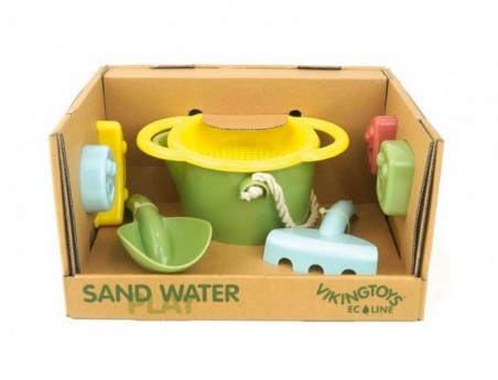SET DE PRAIA VIKINGTOYS ECOLINE ECOLOGICO E RECICLAVEL 7 PEC