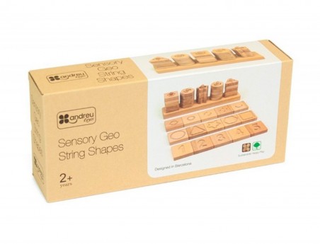 JOGO DIDATICO ANDREUTOYS FORMAS GEOMETRICAS SENSORIAIS MADEI