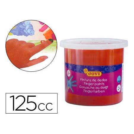 5un ESTOJO JOVI PINTURA A DEDOS 125 CC VERMELHAO OPACO