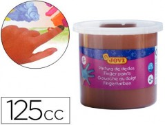 5un ESTOJO JOVI PINTURA A DEDOS 125 CC CASTANHO OPACO