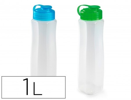 12un GARRAFA PLASTICFORTE PLASTICO CAPACIDADE 1 L 80X80X280