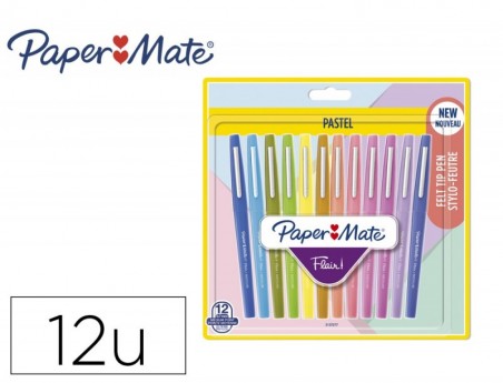 MARCADOR PAPER MATE FLAIR PASTEL PONTA DE FIBRA BLISTER DE 1