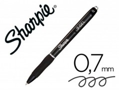 12un BOLIGRAFO SHARPIE RETRACTIL TINTA GEL PUNTA 0,7 MM COLO