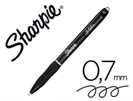12un BOLIGRAFO SHARPIE RETRACTIL TINTA GEL PUNTA 0,7 MM COLO