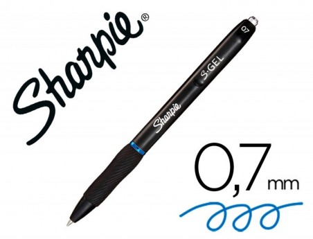12un BOLIGRAFO SHARPIE RETRACTIL TINTA GEL PUNTA 0,7 MM COLO